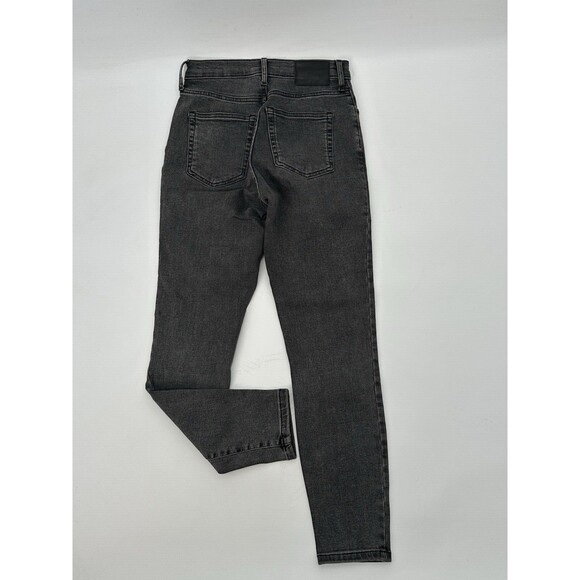 Everline Curvy 10" High-Rise Skinny Jeans in Black Frost Women Size 26 - Picture 5 of 6